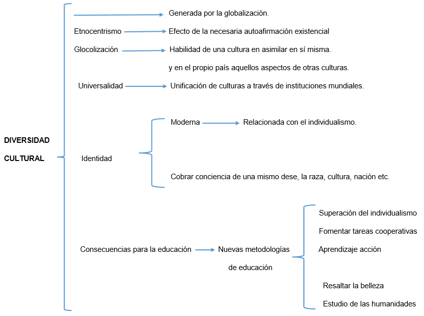diagrama LA DIVERSIDAD CULTURAL
